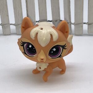 Littlest Pet Shop Authentic # 3676 Kitery Banter Orange Cream Cat Purple Barcode